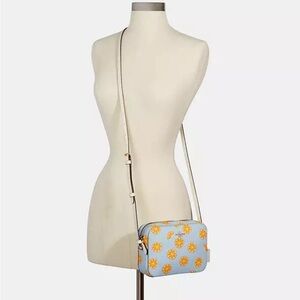 COACH orange print purse crossbody